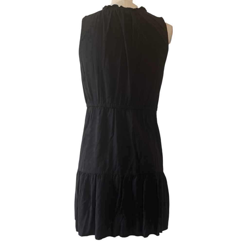 ❤️ GAP Black Ruffled High Neck Mini Dress - Picture 5 of 8